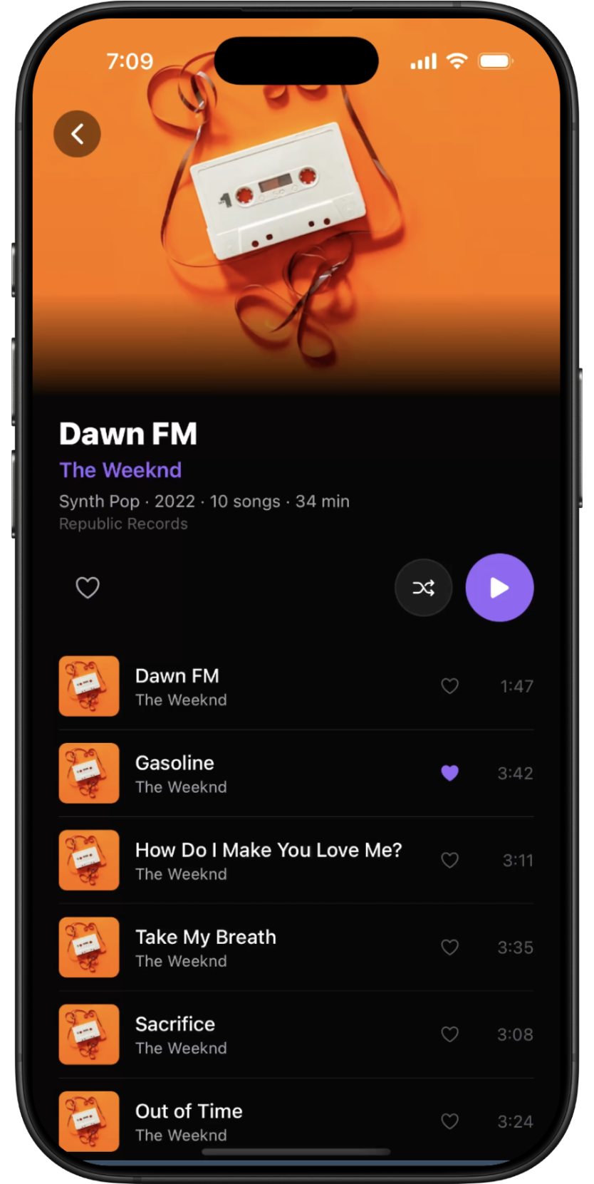 MusicStream — screen 2
