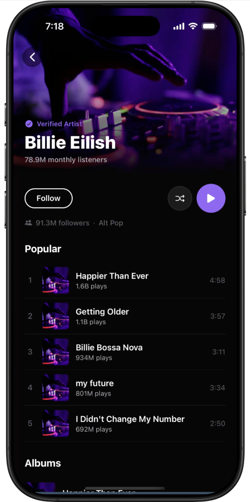 MusicStream — screen 3