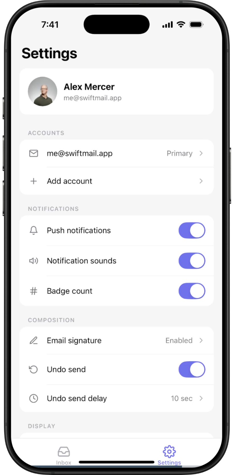 SwiftMail — screen 5