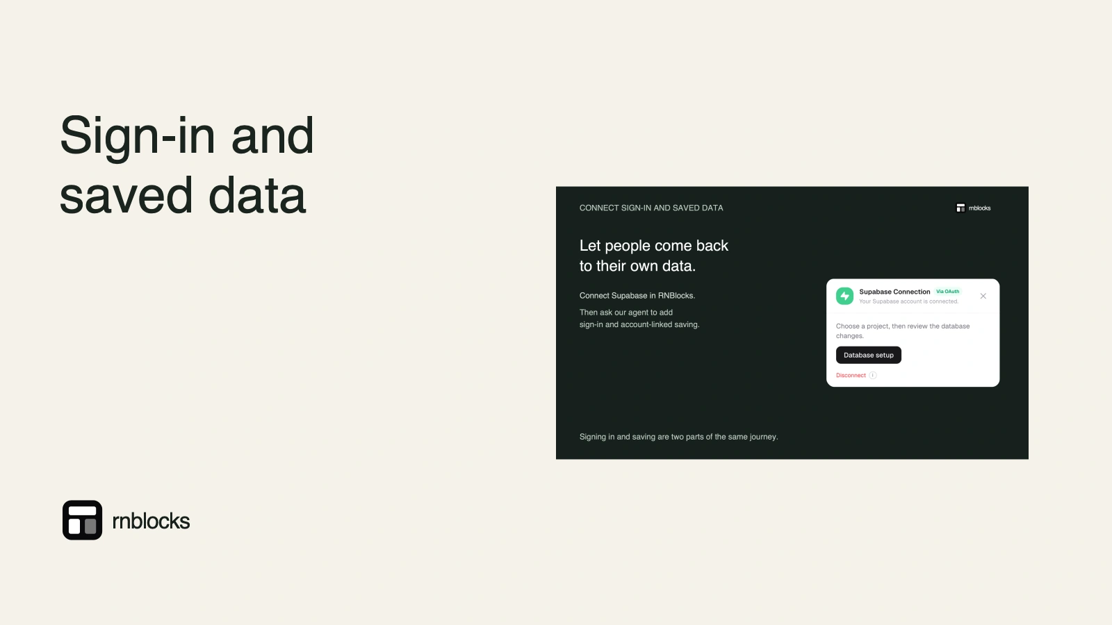 How to Add Sign-In and Saved Data to an App with Supabase