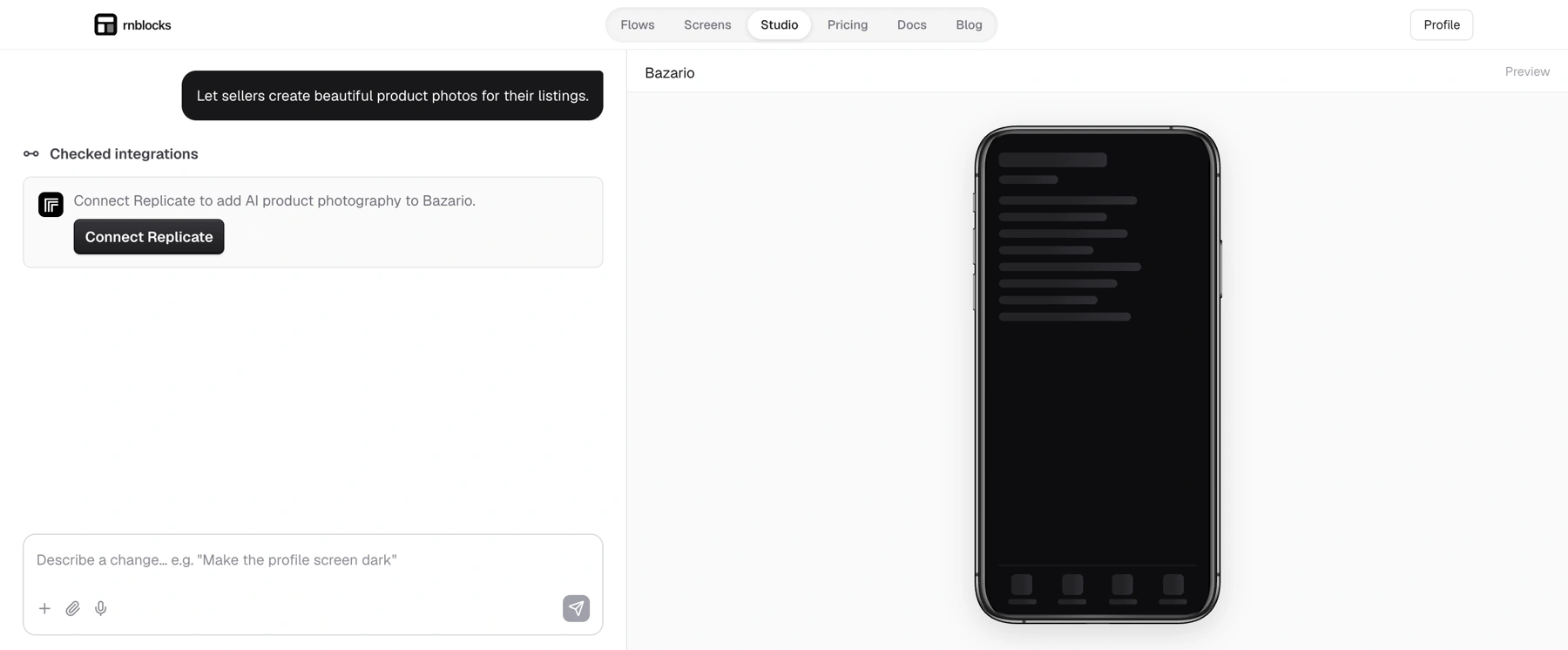 Using AI to build the app differs from connecting AI features for the app’s users.