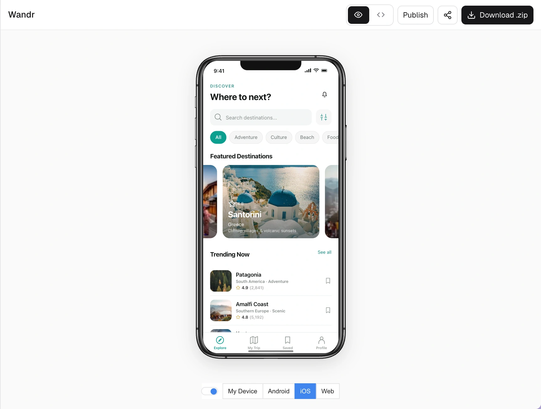 Use the supported phone-preview route, then test the complete task.