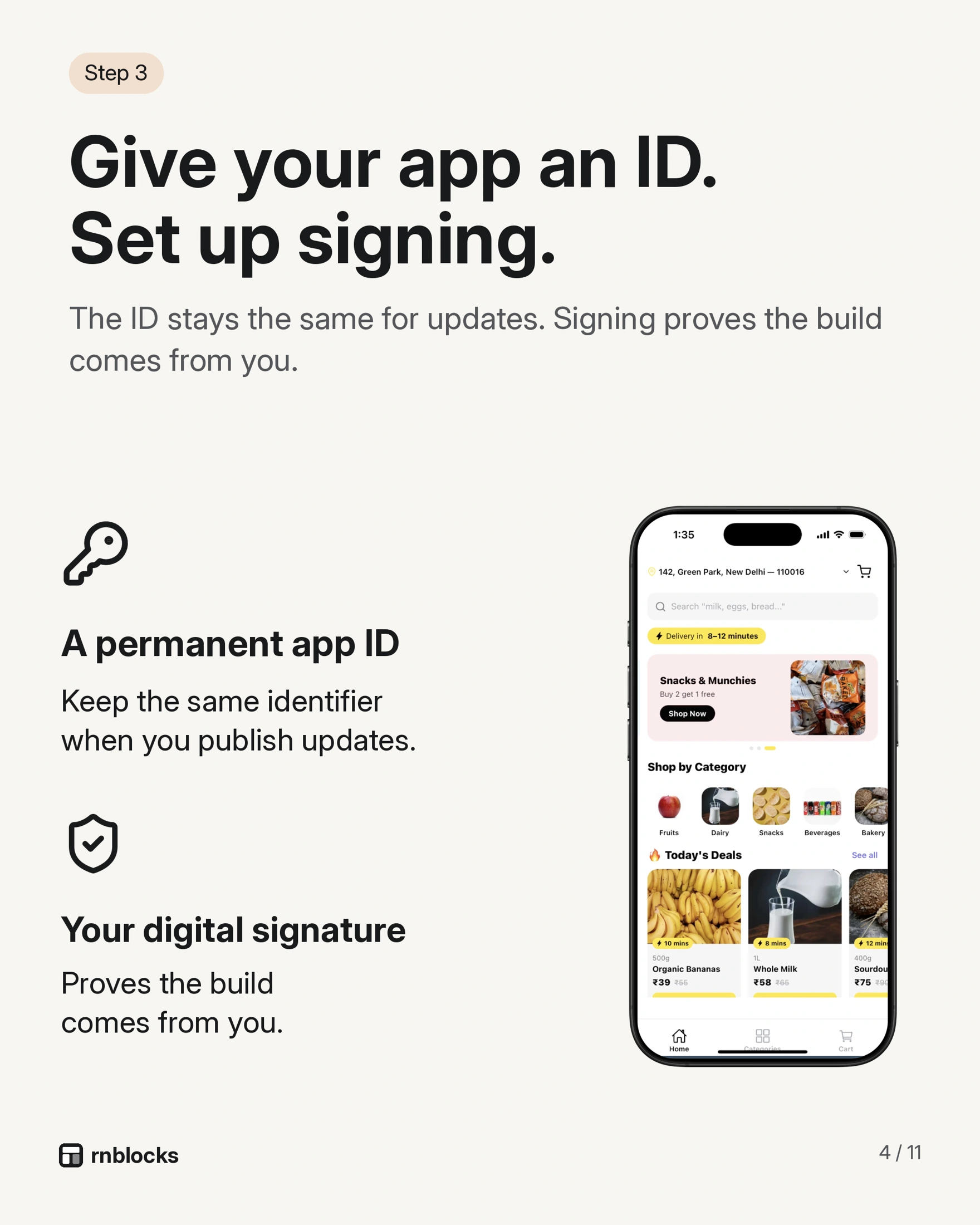 Prepare the store listing and the build as separate parts of the release.