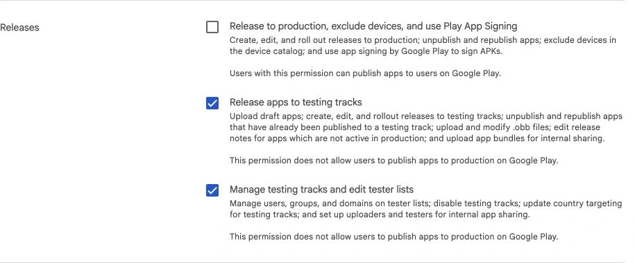 Check the testing requirements shown in the Play Console for your account.