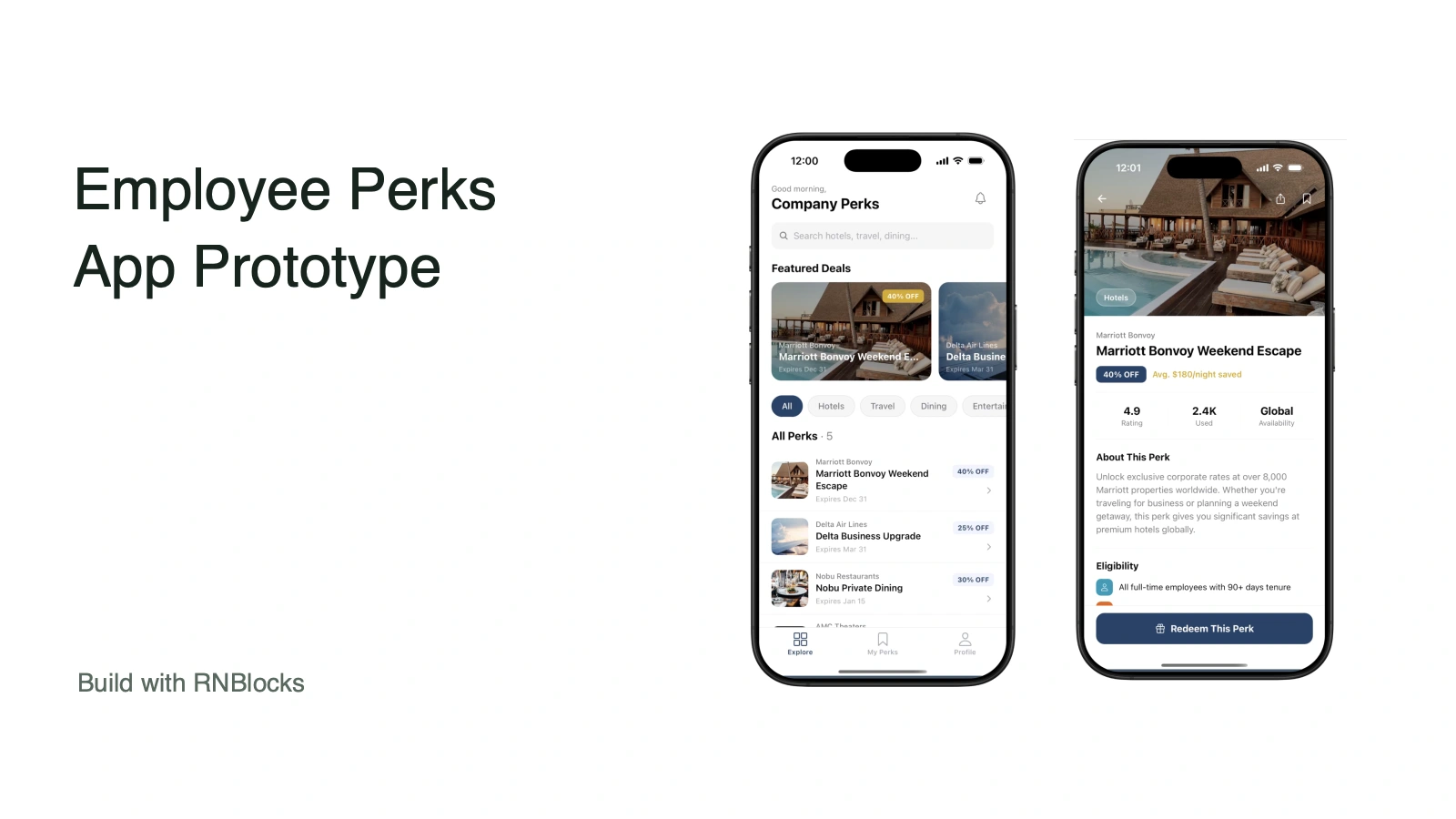 How to Build an Employee Perks App Prototype