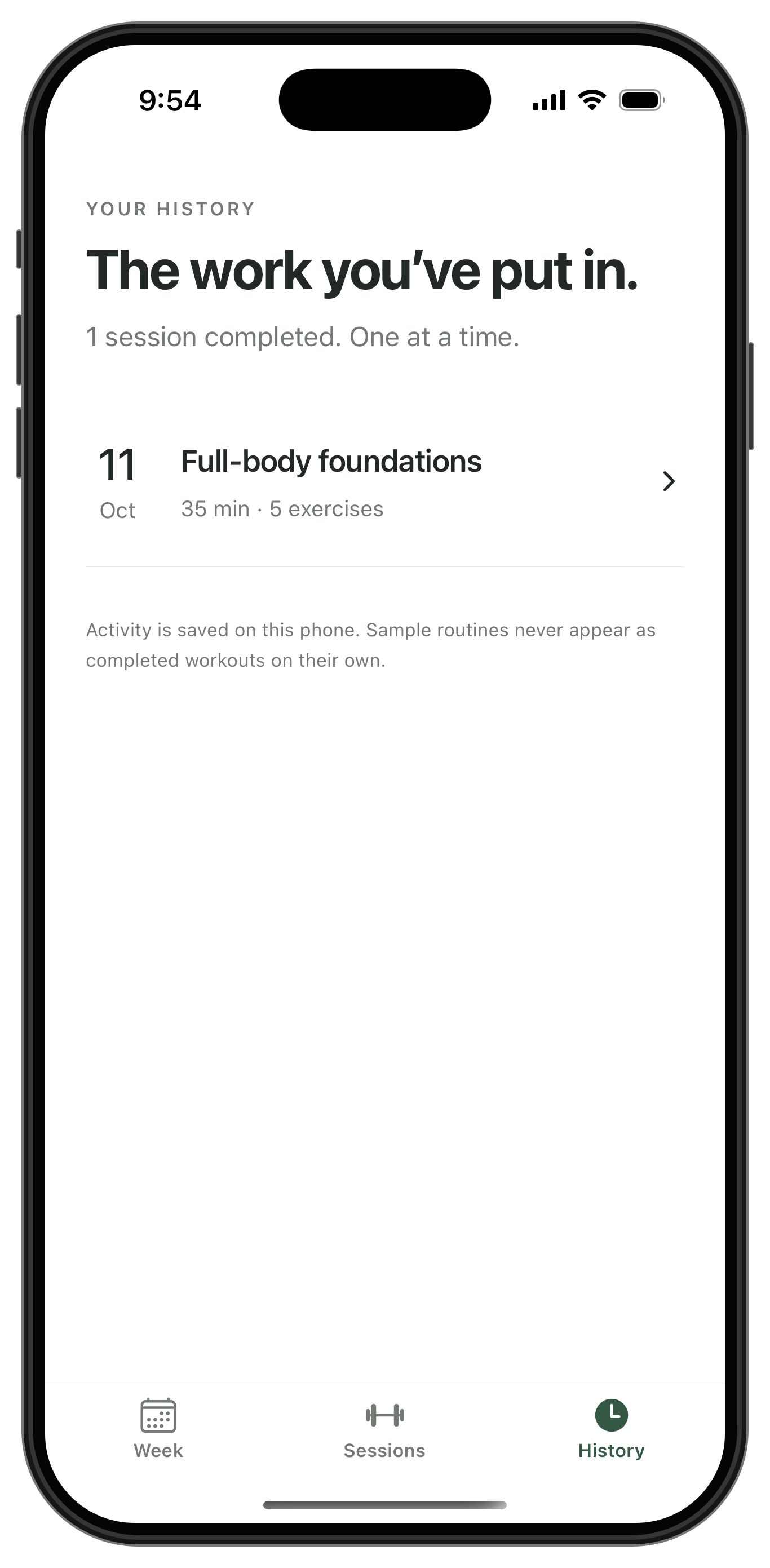 Build a Workout Planner App, app screenshot 5