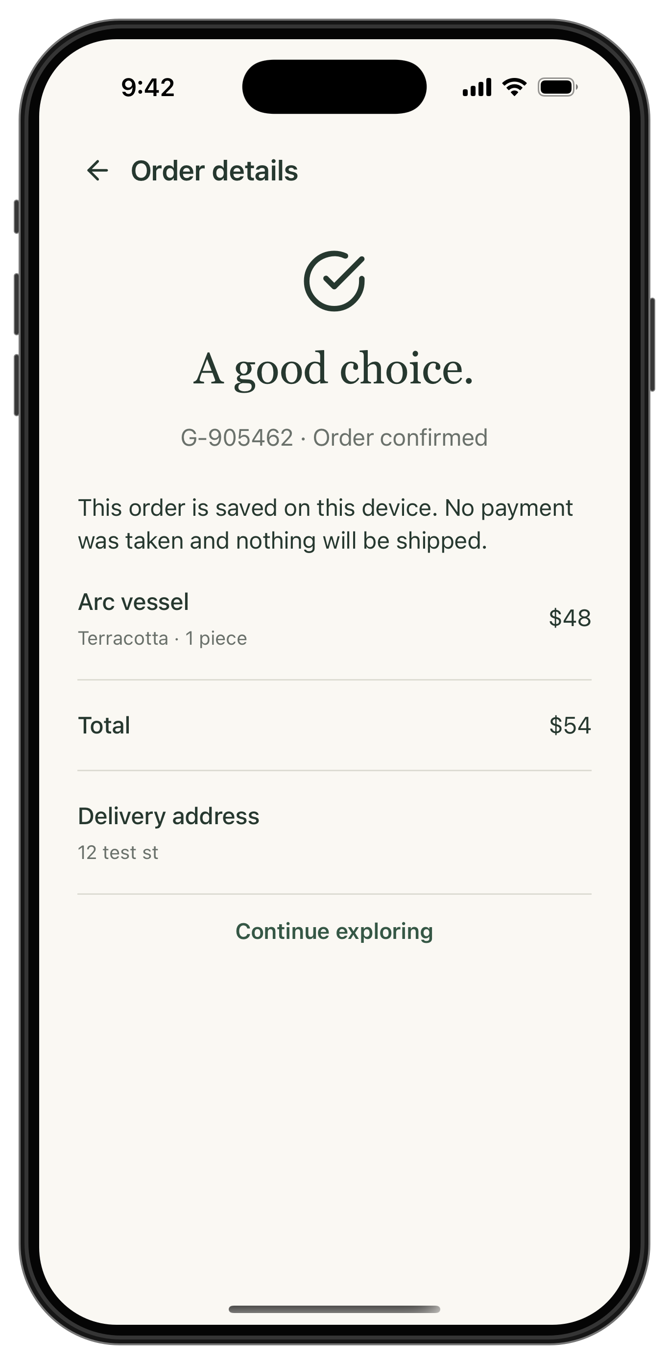 Build a Homewares Shopping App, app screenshot 6