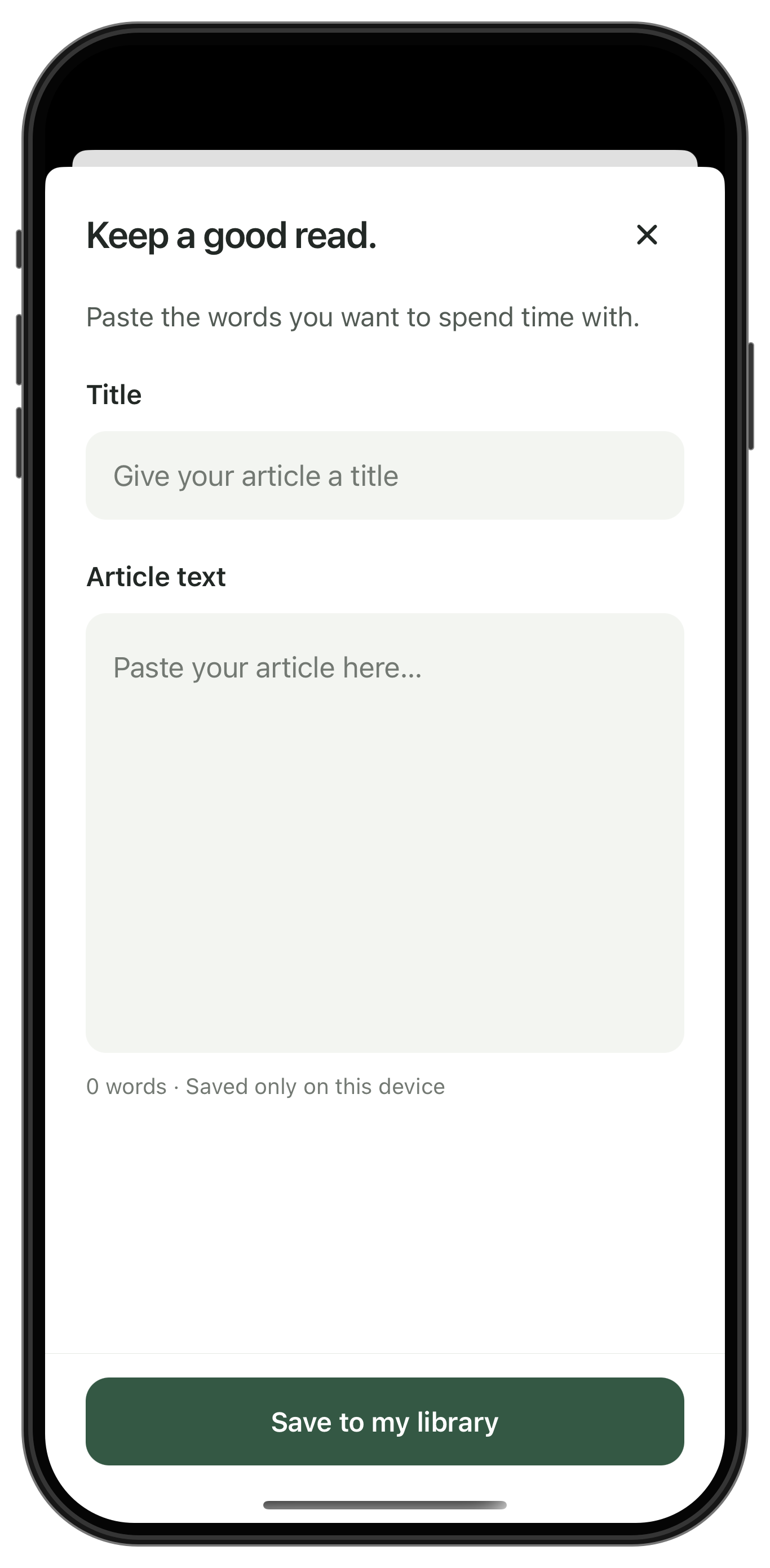 Build a Reading Library App, app screenshot 5